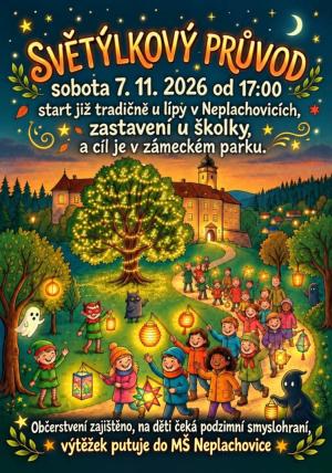 průvod v obci